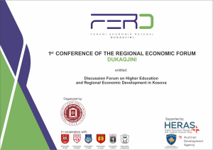 Konferenca e Parë e Forumit Ekonomik Rajonal – Dukagjini (FER-D)